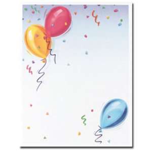    Balloons Party Letterhead & Flyer Paper