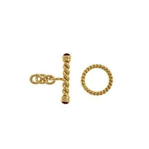 Genuine Volder Tirol (TM) Jewelry Clasps. 14KT Yellow Toggle Citrine 
