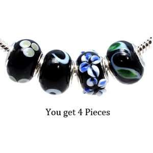 mix glass beads by GlitZ JewelZ ©   beautiful selection of 4 matching 