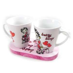  Box 2 mugs Betty Boop pink.: Home & Kitchen