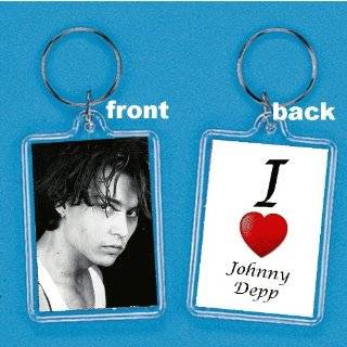 Love Johnny Depp   Lucite Keychain 2x1
