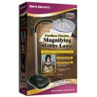 Portable Cordless Lighted 5x Magnifying Hobby LED Lamp  