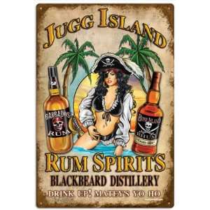  Jugg Island Rum Vintage Metal Sign