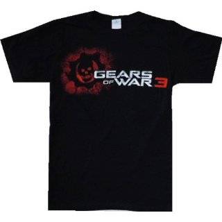  Gears of War 3 Drippy Wheel Cog Tag Black Womans T Shirt 