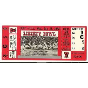  1988 Liberty Bowl Full ticket Indiana South Carolina 