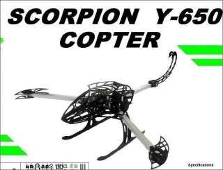 KK MK Multi Copter Y6Tcopter Folding KIT, SCORPION Y650 Y6T Y type 