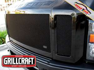 FORD SUPER DUTY FX4 BLACK UPPER MESH GRILLE GRILL 3PC Grillcraft FOR 