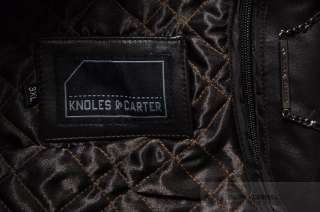 Knoles & Carter Brown Lambskin Leather Jacket Sz 3XL $500  