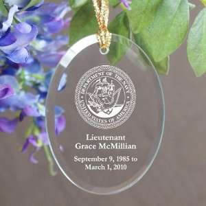  Personalized Memorial Ornament   Navy: Home & Kitchen