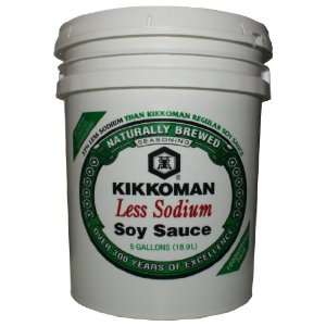 Kikkoman Lite Soy Sauce Tub, 640 Ounce  Grocery & Gourmet 