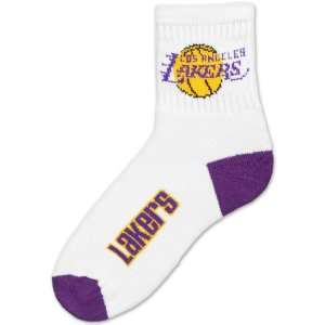    Los Angeles Lakers Team Logo Quarter Sock: Sports & Outdoors