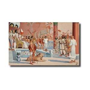   Ramesses Ii Receives An Envoy From A Hittite King Giclee Print Home