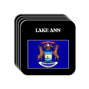 US State Flag   LAKE ANN, Michigan (MI) Set of 4 Mini 