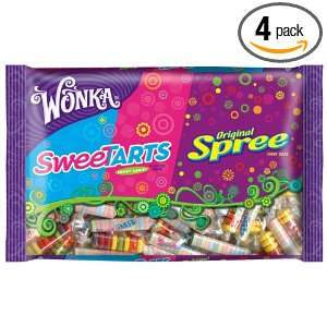 Wonka Sweetarts and Spree Easter Bag, 20.0 Ounce (Pack of 4):  