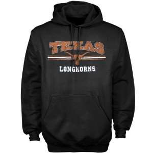 Texas Longhorns Black Midfield Hoody Sweatshirt:  Sports 