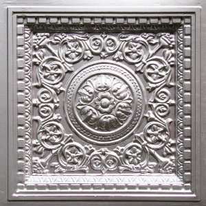  VC 02 Faux Tin Drop In Ceiling Tiles 24x24   Silver