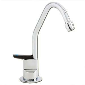Standard Cold Water Filtration Faucet with Black Handle Finish Almond 
