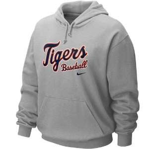   Detroit Tigers Ash Gamer Hoody Sweatshirt (Large)