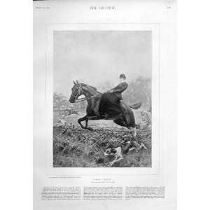  Going Well 1894 Print Lady Fox Hunting: Home & Kitchen