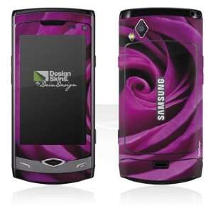  Design Skins for Samsung S8500 Wave   Purple Rose Design 