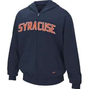   Navy Nike Classic Arch Full Zip Hooded Sweatshirt: Sports & Outdoors
