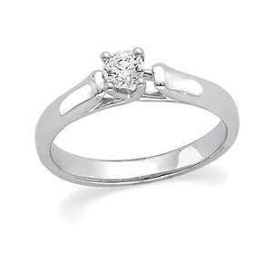  Platinum Solitaire Diamond Bridal Engagement Ring 