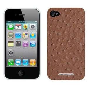  Ostrich Brown on Verizon iPhone 4 Case by Coveroo 