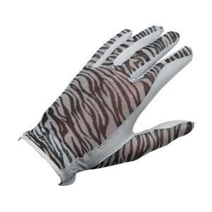  Evertan Womens Zebra Designer Golf Glove( COLOR: White 