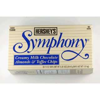 Hersheys Symphony Almond & Toffee 36 Bars  Grocery 
