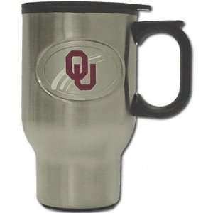 Oklahoma Sooners Stainless Steel Travel Mug  Sports 