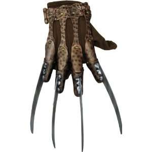  Nightmare On Elm Street   Deluxe Freddy Glove Adult / Brown   One Size