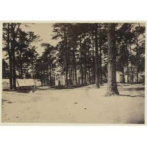  Confederate hospital near Richmond,VA,April 1865,trees 