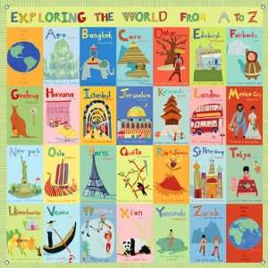  Exploring the World From A Z Mural Banner Toys & Games