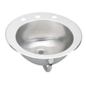 Lustertone 19 Top Mount Single Bowl Stainless Steel Bathroom Sink: 3 