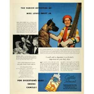  1937 Ad R. J. Reynolds Camel Cigarettes Mrs Louis Swift 