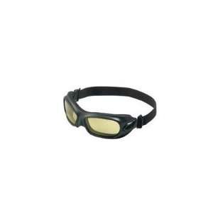 Dust And Impact Goggles With Black Heat Resistant Frame And Amber Anti 