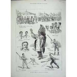  1883 Canadian Sport La Crosse Hurlingham Indians Beers 
