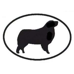  Australian Shepherd Sticker (Black/White, 5in x 3.5in 