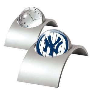    New York Yankees MLB Spinning Desk Clock: Sports & Outdoors