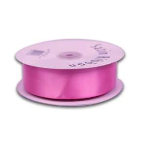  Satin Ribbon Double Face 1 1/2 inch 25 Yards, Hot Pink 