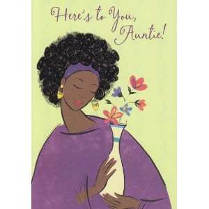    Mothers Day Card Heres to You Auntie! Health & Personal Care