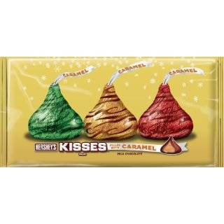 Hersheys Holiday Kisses, Milk Chocolate Filled with Caramel, 10 Ounce 