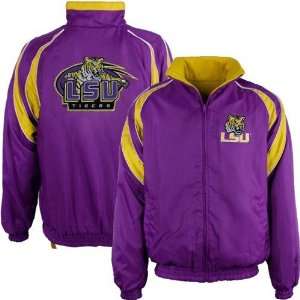  LSU Tigers Team Logo Reversible Jacket: Sports & Outdoors
