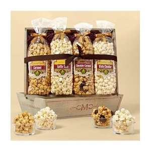 Gourmet Popcorn Crate   4 Flavor Mix:  Grocery & Gourmet 