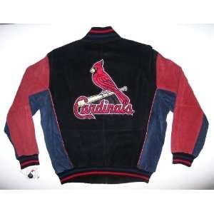   Cardinals Suede Leather NFL Authentic Jacket Large