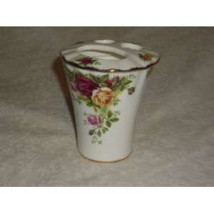   Albert Old Country Roses China Toothbrush Holder 
