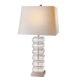  Euro Sized Square Stacked Table Lamp By Visual Comfort 