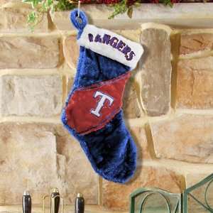  Texas Rangers Colorblock Plush Stocking: Sports & Outdoors