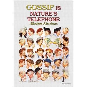 Gossip is Natures Telephone 28x42 Giclee on Canvas 