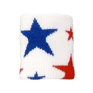  Royal & Red Stars Wrist Band: Sports & Outdoors